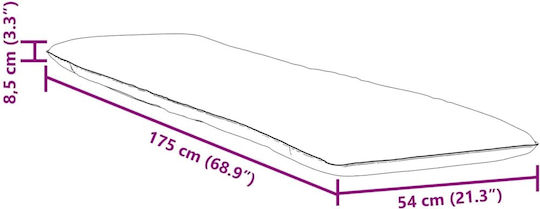 Многофункционален Пуф Шезлонг Водоустойчив Многоцветен 175x54x8.5cm
