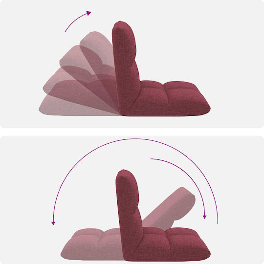 Multifunctional Bean Bag Chair Red 50x61x57cm