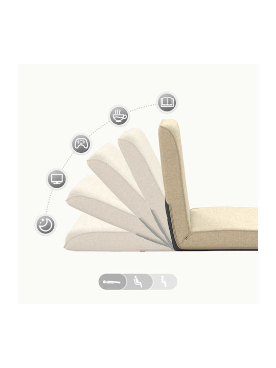 Vielseitiger Sitzsack Pouf Sessel Crem 50x73x60cm