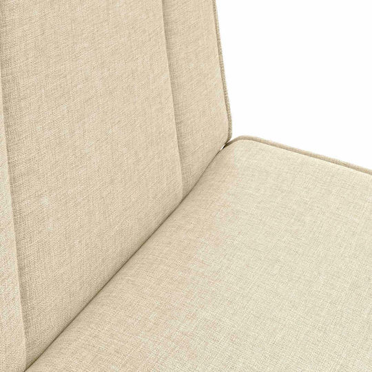 Multifunctional Bean Bag Chair Cream 50x73x60cm