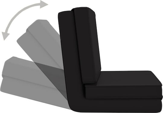Multifunctional Bean Bag Chair Black 70x55x57cm