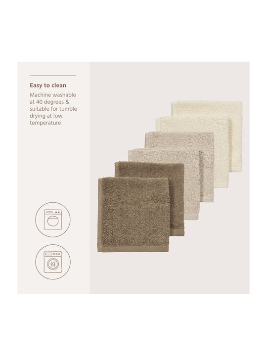 Schultertuch Burp Cloth Beiges 30x30cm