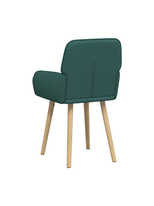 Dining Armchairs With Fabric Upholstery Green 2 Pieces 56.5x50x87.5cm
