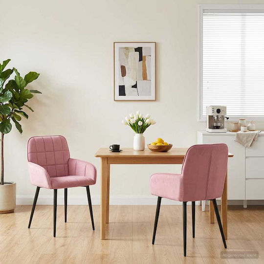 Dining Armchairs 57x50x85cm 2 Pieces Pink Dining Armchairs 57x50x85cm 2 Pieces Pink