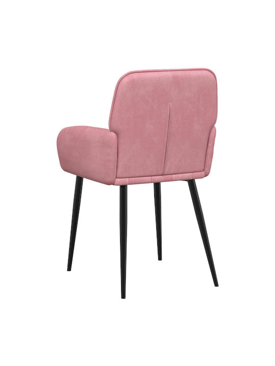 Velvet Pink Dining Armchairs 2 Pieces 57x50x85 cm
