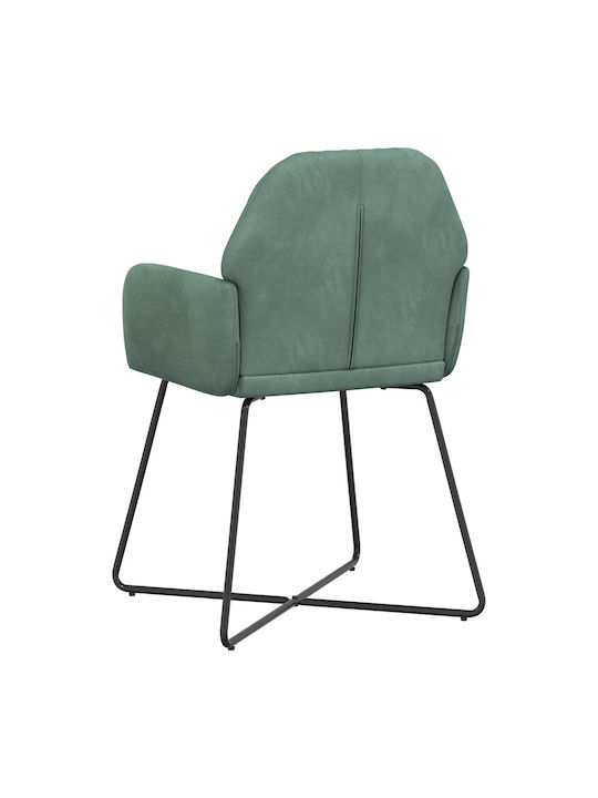 Velvet Light Blue Dining Armchairs 2 Pieces 55x50x84 cm