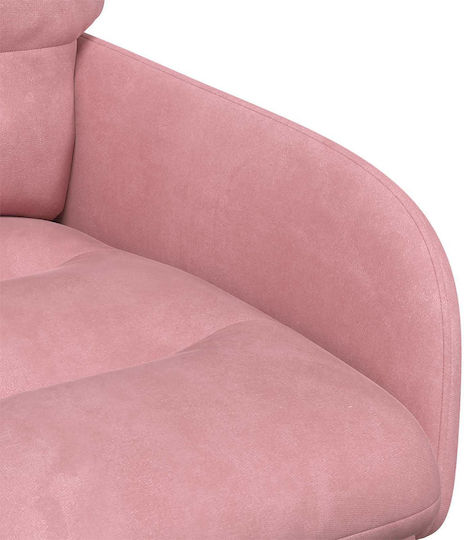 Samt Ess- und Küchenstühle Rosa 2 Stück 59x59.5x90cm