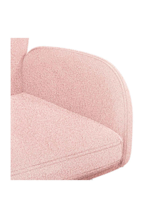 Dining Armchairs With Fabric Upholstery Pink 2 Pieces 54x58x87cm