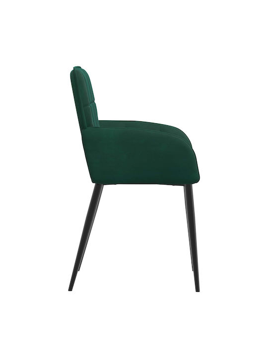 Velvet Green Dining Armchairs 2 Pieces 57x50x85 cm