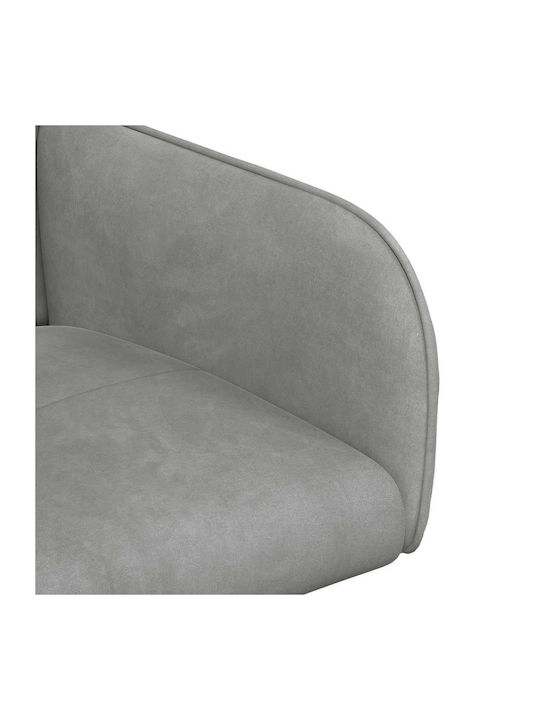 Dining Velvet Grey Armchairs 2 Pieces 59x56.5x86cm