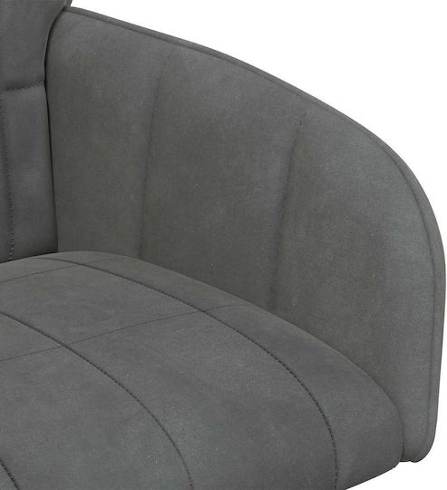 Dining Velvet Grey Armchairs 2 Pieces 57x50x85cm