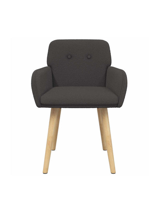 Dining Armchairs With Grey Fabric Upholstery 2 Pieces 59x57x85cm