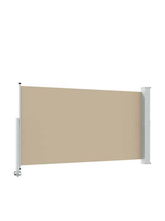 vidaXL Copertină Sideway Terasă Bej 1.6x3m
