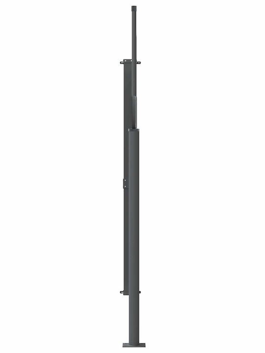 vidaXL Seitliche Markise Terrasse Grau 1.6x3m