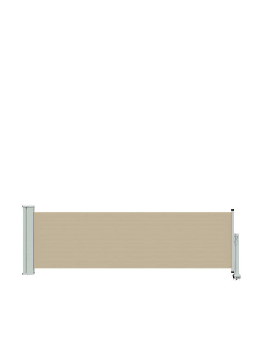 vidaXL Sideway Terrace Tent Beige 1x3m