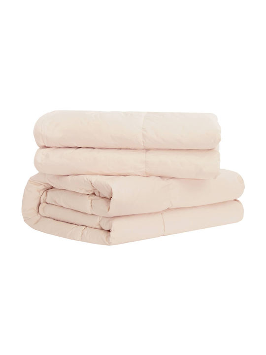 vidaXL Einzel Steppdecke 140x200cm Beige