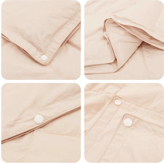 vidaXL Double 200x240 cm Beige