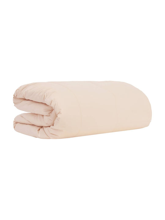 vidaXL Einzelbettdecke 155x220cm Beige