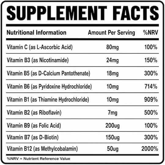 Nxt Nutrition Vitamin B Complex Vitamin for Energy, Immune Support & the Nervous System 60 Tablets