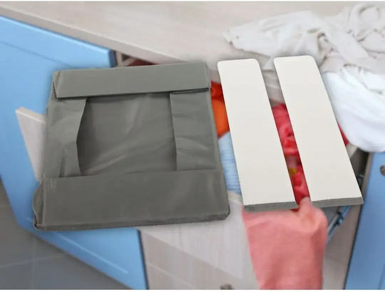 Fabric Storage Box for Clothes / Underwear / Socks / Ties in Grey Colour 26x20x6cm