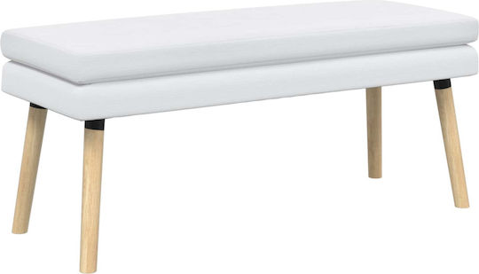 Weißer Bankhocker 110x40x47cm Weißer Bankhocker 110x40x47cm