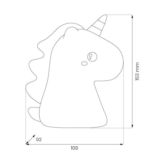 Eko Light Led Kids Decorative Touch Colourful Lamp 9.2cm