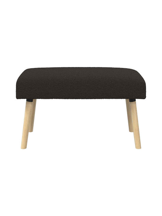 Stoff-Tabouret Schwarz 80x40x46cm