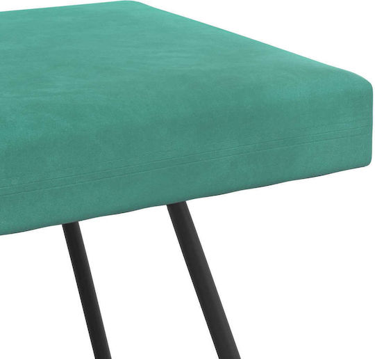 Samt-Tabouret Türkis 80x40x45cm