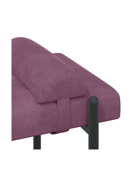 Samt Tabouret Lila 46x110x40cm