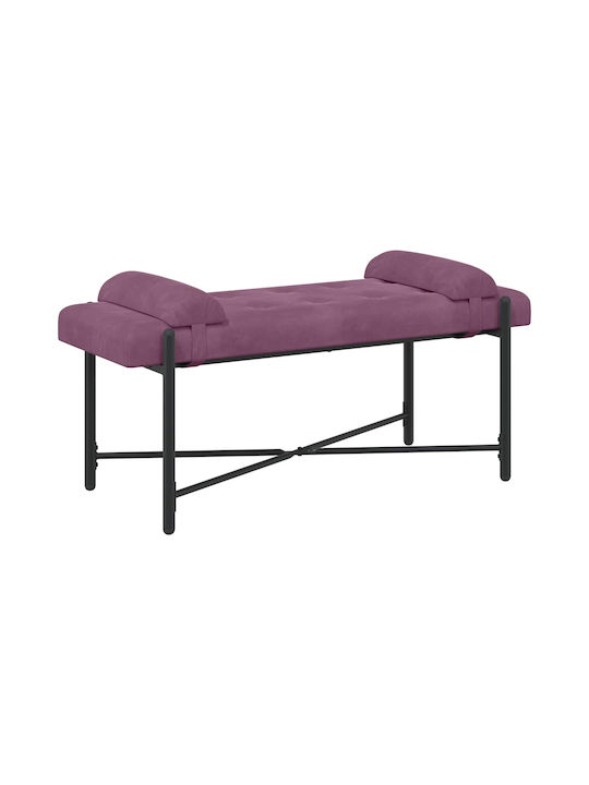 Samt Tabouret Lila 46x110x40cm