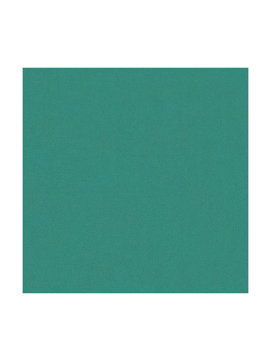 Velvet Upholstered Bench Stool Turquoise 46x110x40cm