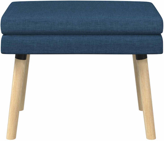Fabric Upholstered Bench Stool Blue 60x40x46cm