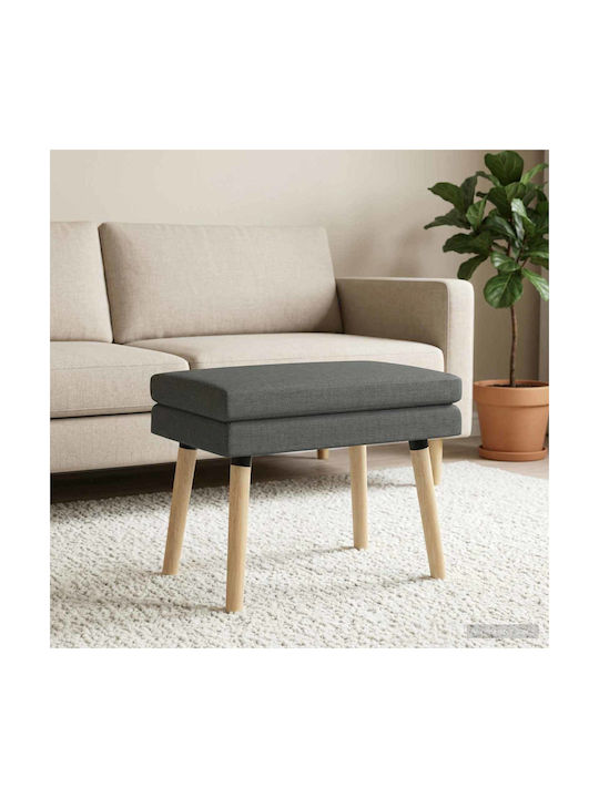 Stoff-Tabouret Mit Dunkelgrauem Stoff 60x40x46cm