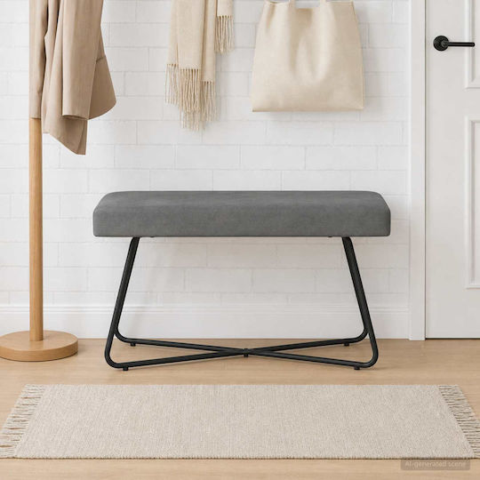 Bench Stool Dark Grey 80x40x45cm Bench Stool Dark Grey 80x40x45cm