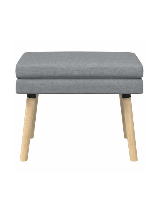 Stoff-Tabouret Mit Offenem Grau 60x40x46cm