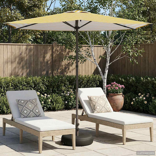 Aluminium Garten- und Terrassen-Sonnenschirm mit Luftschlitz Aluminium Garten- und Terrassen-Sonnenschirm mit Luftschlitz