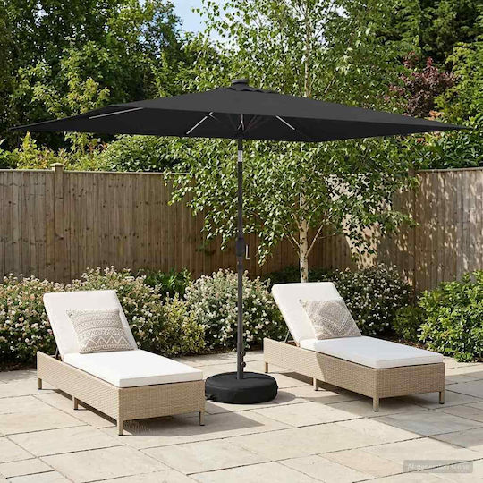 Aluminium Garten- und Terrassen-Sonnenschirm mit Luftschlitz Aluminium Garten- und Terrassen-Sonnenschirm mit Luftschlitz