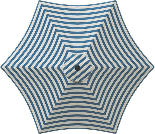 Umbrelă Rotundă Din Aluminiu Albastră Φ2.3xÎ2.28m