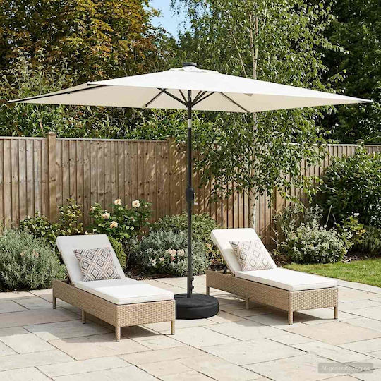 Aluminium Garten- und Terrassen-Sonnenschirm mit Luftschlitz Aluminium Garten- und Terrassen-Sonnenschirm mit Luftschlitz