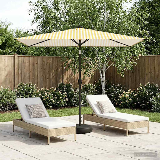 Aluminium Garten- und Terrassen-Sonnenschirm mit Luftschlitz Aluminium Garten- und Terrassen-Sonnenschirm mit Luftschlitz