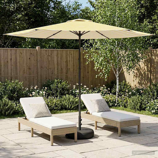 Aluminium Garten- und Terrassen-Sonnenschirm mit Luftschlitz Aluminium Garten- und Terrassen-Sonnenschirm mit Luftschlitz