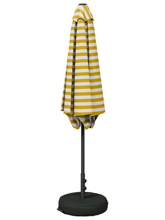 Umbrelă Rotundă Din Aluminiu Galbenă Φ2.7xÎnălțime 2.28m
