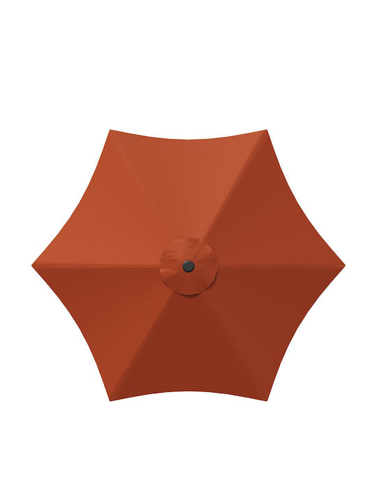 Aluminium Garten- und Terrassen-Sonnenschirm Orange 2,3x2,3xHöhe 2,28 m