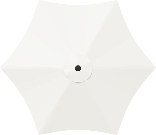 Umbrelă Rotundă Din Aluminiu Bej Φ3xÎ2,23m