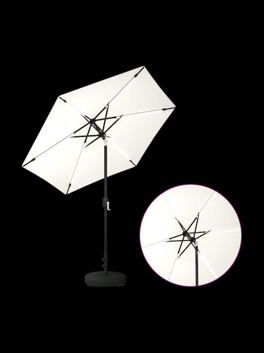 Ομπρέλα Αλουμινίου Μπεζ 2.3x2.3xΥ2.28m