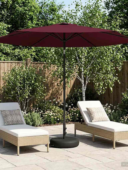 Garten- und Terrassen-Sonnenschirm Rundschreiben Aluminium Türkis F3xY2,28m