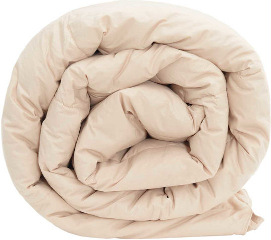 vidaXL Double Duvet Cover 220x260 Beige