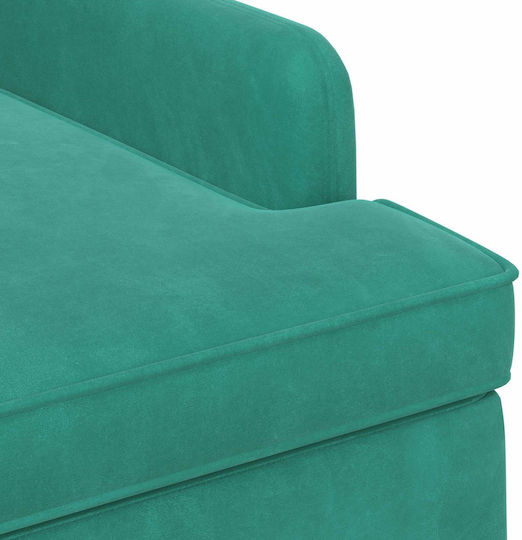 vidaXL Doppelsitzer Samt Türkis 111x65x79cm