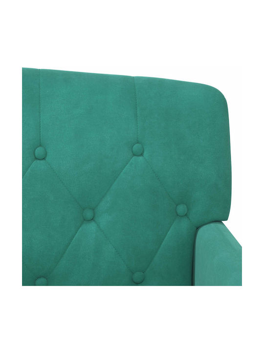 vidaXL Doppelsitzer Samt Türkis 111x65x79cm