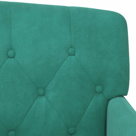 vidaXL Doppelsitzer Samt Türkis 111x65x79cm